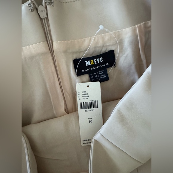 By Anthropologie Micro Mini Faux Leather Skirt. Size 10. MSRP $120 - Picture 9 of 14